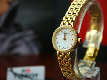 Load image into Gallery viewer, Tissot T-Lady Lovely Mother of Pearl Dial Gold Steel Strap Watch For Women - T058.009.63.116.00