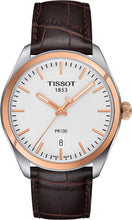 Load image into Gallery viewer, Tissot T Classic PR 100 Quartz White Dial Brown Leather Strap Watch for Men - T101.410.26.031.00
