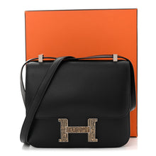 Load image into Gallery viewer, Madame Calfskin Lizard Constance 24 Black Ombre