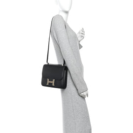 Madame Calfskin Lizard Constance 24 Black Ombre