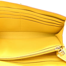 Load image into Gallery viewer, Matte Alligator Kelly Longue Wallet Mimosa