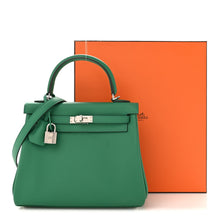 Load image into Gallery viewer, Swift Eclat Kelly Retourne 25 Vert Vertigo Celeste