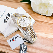 Load image into Gallery viewer, Tissot Ballade Powermatic 80 Mother of Pearl Silver Dial Two Tone Steel Strap Watch For Women - T108.208.22.117.00