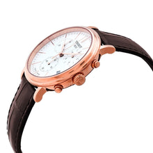 Load image into Gallery viewer, Tissot Carson Premium Chronograph White Dial Brown Leather Strap Watch For Men - T122.417.36.011.00