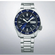 Load image into Gallery viewer, Seiko 5 Sports Automatic Blue Dial Silver Steel Strap Watch for Men - SRPK97K1