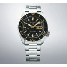Load image into Gallery viewer, Seiko 5 Sport Automatic SKX Series Black Dial Silver Steel Strap Watch for Men - SRPK99K1