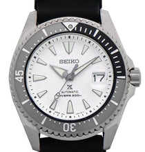 Load image into Gallery viewer, Seiko Shogun Prospex Titanium Divers Automatic White Dial Black Rubber Strap Watch For Men - SPB191J1