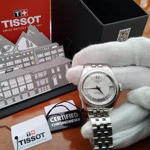 Load image into Gallery viewer, Tissot Ballade Powermatic 80 Automatic Mother of Pearl Dial Silver Steel Strap Watch For Women - T108.208.11.117.00