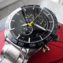 Load image into Gallery viewer, Tissot PRS 516 Chronograph Black Dial Silver Steel Strap Watch For Men - T100.417.11.051.00