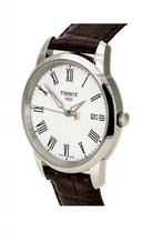 Load image into Gallery viewer, Tissot T Classic Dream White Dial Brown Leather Strap Watch for Men - T033.410.16.013.01