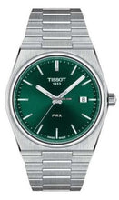 Load image into Gallery viewer, Tissot PRX Green Dial Silver Steel Strap Watch for Men - T137.410.33.091.00