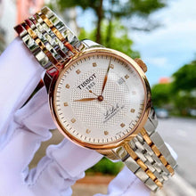 Load image into Gallery viewer, Tissot Le Locle Powermatic 80 Diamonds Silver Dial Two Tone Steel Strap Watch For Men - T006.407.22.036.01