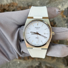 Load image into Gallery viewer, Tissot PRX 40 White Dial White Rubber Strap Watch For Men -  T137.410.17.011.00