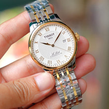 Load image into Gallery viewer, Tissot T Classic Le Locle Powermatic 80 Silver Dial Two Tone Steel Strap Watch For Men - T0064072203301