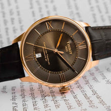 Load image into Gallery viewer, Tissot Chemin des Tourelles Powermatic 80 Brown Dial Brown Leather Strap Watch for Men - T099.407.36.448.00
