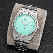 Load image into Gallery viewer, Tissot PRX Quartz Light Green Dial Silver Steel Strap Watch for Men - T137.410.11.091.01
