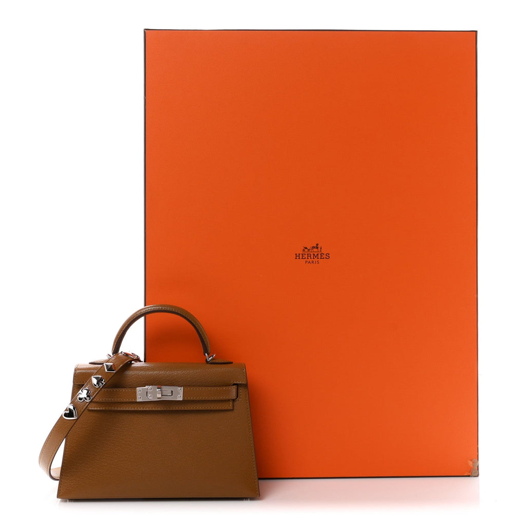 Chevre Chamkila Clou de Coeur Mini Kelly Sellier 20 Bronze Dore