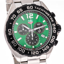 Load image into Gallery viewer, Tag Heuer Formula 1  Chronograph Green Dial Silver Steel Strap Watch for Men - CAZ101AP.BA0842