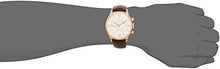 Load image into Gallery viewer, Tissot Des Tourelles Chronograph Silver Dial Brown Leather Strap Watch For Men - T099.427.36.038.00