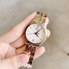 Load image into Gallery viewer, Tissot T Classic Tradition Lady White Dial Rose Gold Steel Strap Watch for Women - T063.210.33.037.00