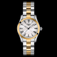 Load image into Gallery viewer, Tissot T Wave Quartz Mother of Pearl Dial Two Tone Steel Strap Watch for Women - T112.210.22.113.00
