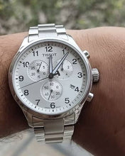 Load image into Gallery viewer, Tissot Chrono XL Classic Silver Dial Silver Steel Strap Watch For Men - T116.617.11.037.00