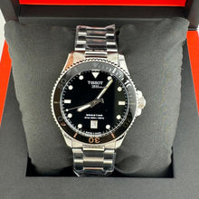 Load image into Gallery viewer, Tissot Seastar 1000 Black Dial Silver Steel Strap Watch For Men - T120.410.11.051.00