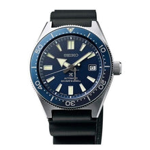 Load image into Gallery viewer, Seiko Prospex Analogue Automatic Diver Blue Dial Black Rubber Strap Watch For Men - SPB053J1