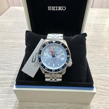 Load image into Gallery viewer, Seiko 5 Sports Automatic GMT SKX Sports Style Asia Exclusive Limited Edition Ice Blue Dial Silver Steel Strap Watch For Men - SSK029K1
