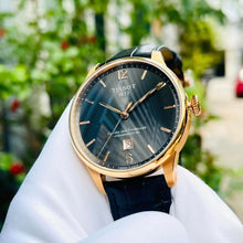 Load image into Gallery viewer, Tissot T Classic Chemin Des Tourelles Powermatic 80 Brown Dial Brown Leather Strap Watch for Men - T099.407.36.447.00