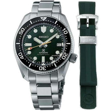 Load image into Gallery viewer, Seiko Prospex 140th Anniversary Limited Divers Green Dial Silver Steel Strap Watch For Men - SPB207J1