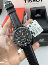 Load image into Gallery viewer, Tissot T Sport PRS 516 Chronograph Black Dial Black Leather Strap Watch for Men - T131.617.36.052.00