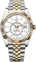Load image into Gallery viewer, Rolex Sky-Dweller Oystersteel Yellow Gold White Calendar &amp; GMT Dial Jubilee Men's Watch 336933-0006