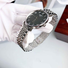 Load image into Gallery viewer, Tissot T Classic Everytime Quartz Black Dial Silver Steel Strap Watch for Men - T109.410.11.072.00