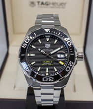 Load image into Gallery viewer, Tag Heuer Aquaracer Black Dial Silver Steel Strap Strap Watch for Men - WAY201A.BA0927