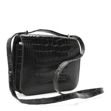 Load image into Gallery viewer, Shiny Alligator Constance 18 Black