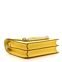 Load image into Gallery viewer, Ostrich Mini Sac Roulis Jaune Citron