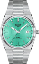 Load image into Gallery viewer, Tissot PRX Powermatic 80 Automatic Mint Green Dial Silver Steel Strap Watch for Men - T137.407.11.091.01