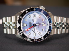 Load image into Gallery viewer, Seiko 5 Sports Automatic GMT SKX Sports Style Asia Exclusive Limited Edition Ice Blue Dial Silver Steel Strap Watch For Men - SSK029K1
