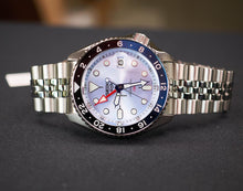 Load image into Gallery viewer, Seiko 5 Sports Automatic GMT SKX Sports Style Asia Exclusive Limited Edition Ice Blue Dial Silver Steel Strap Watch For Men - SSK029K1