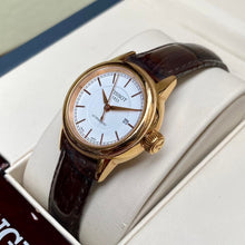 Load image into Gallery viewer, Tissot Carson Automatic White Dial Brown Leather Strap Watch For Women - T085.207.36.011.00