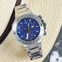 Load image into Gallery viewer, Tissot T Race Chronograph Blue Dial Silver Steel Strap Watch For Men - T141.417.11.041.00