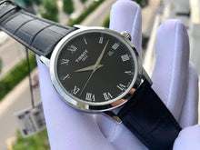 Load image into Gallery viewer, Tissot T Classic Dream Black Dial Black Leather Strap Watch for Men - T122.410.16.053.00