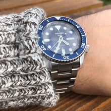 Load image into Gallery viewer, Seiko 5 Sports Automatic Analog Blue Dial Silver Steel Strap Watch For Men - SRPD51K1