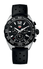 Load image into Gallery viewer, Tag Heuer Formula 1 Black Dial Black Leather Strap Watch for Men - CAZ1010.FT8024