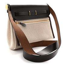 Load image into Gallery viewer, Military Toile Vache Hunter Herbag Zip Retourne 20 Ecru Beige Ebene