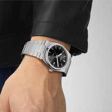 Load image into Gallery viewer, Tissot PRX Quartz Black Dial Silver Steel Strap Watch For Men - T137.410.11.051.00