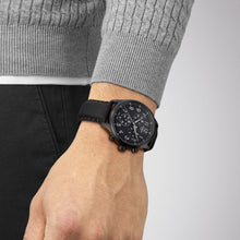 Load image into Gallery viewer, Tissot Chrono XL Vintage Black Dial Black Leather Strap Watch For Men - T116.617.36.052.00