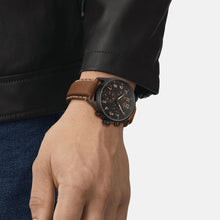 Load image into Gallery viewer, Tissot Chrono XL Quartz Black Dial Brown Leather Strap Watch For Men - T116.617.36.052.03