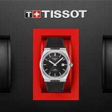 Load image into Gallery viewer, Tissot PRX Powermatic 80 Black Dial Black Rubber Strap Watch for Men - T137.407.17.051.00